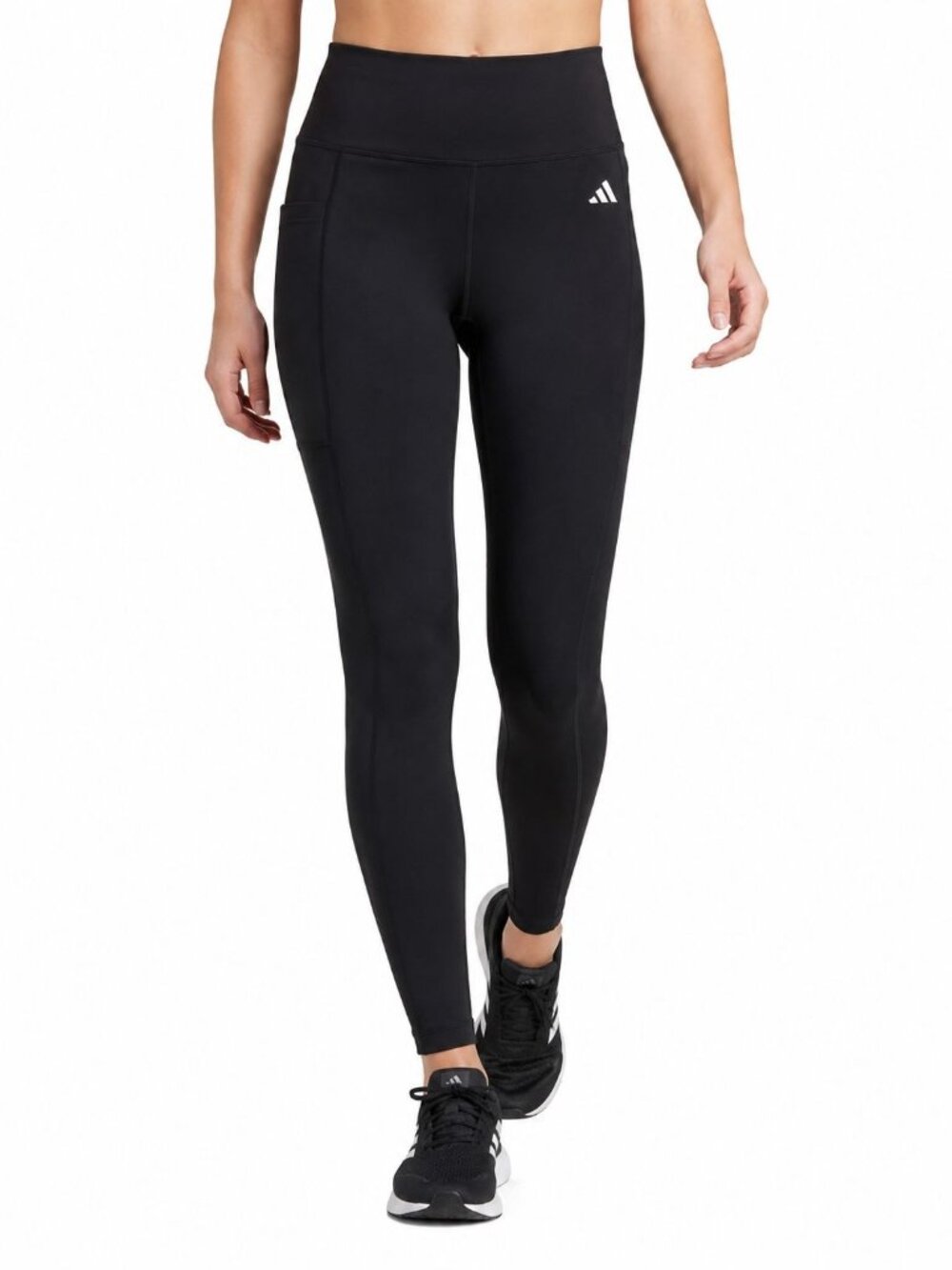 Adidas Womens 7/8 High-Rise Tights Black Size Small Activewear
